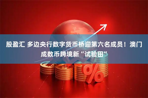 股盈汇 多边央行数字货币桥迎第六名成员!澳门成数币跨境新“试验田”